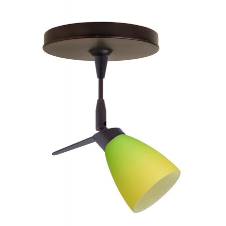 Besa Lighting Besa Spotlight Andi Bronze Bicolor Green/Yellow 1x35W Halogen Mr11 1SP-5044GY-BR